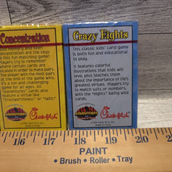 Vtg 1998 Chick-Fil-A Child Card Games Lot of 3 - Picture 8 of 13
